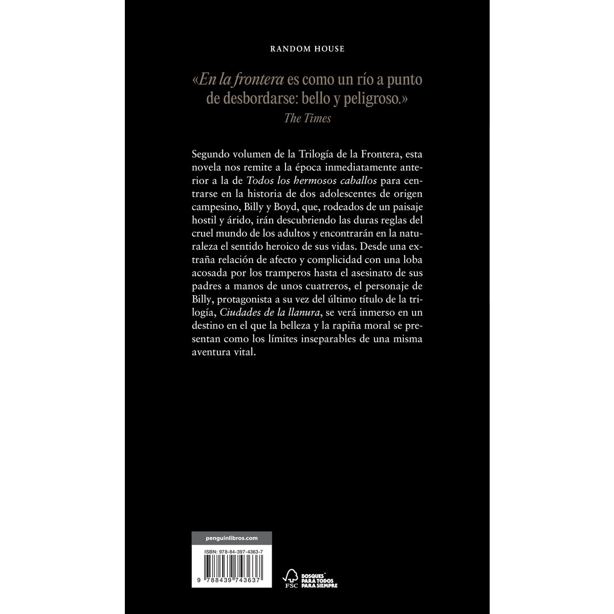 En la frontera (Trilogía de la frontera 2) (Capa mole) 2