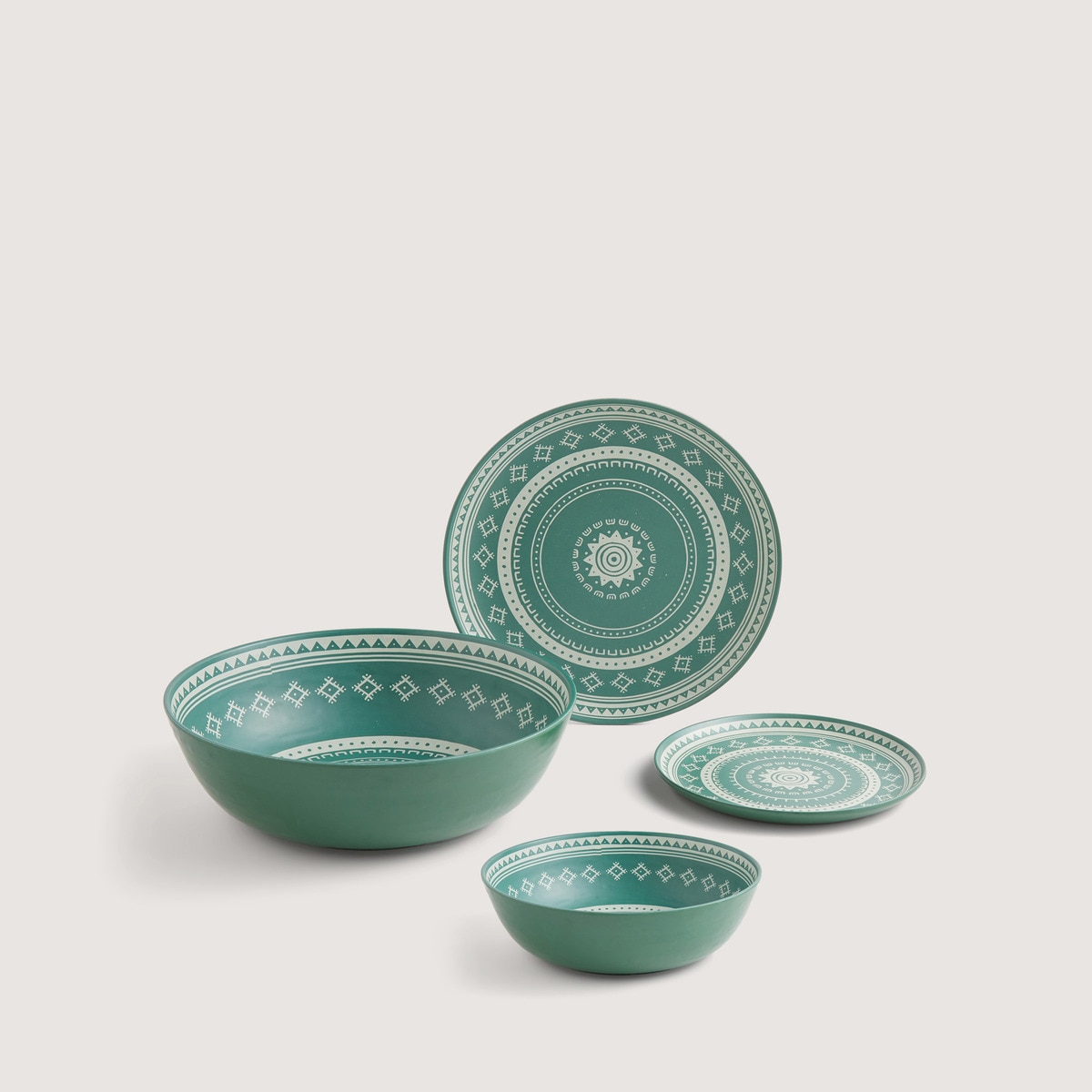 Vajilla por piezas melamina Oaxaca Verde Basics ECI 1