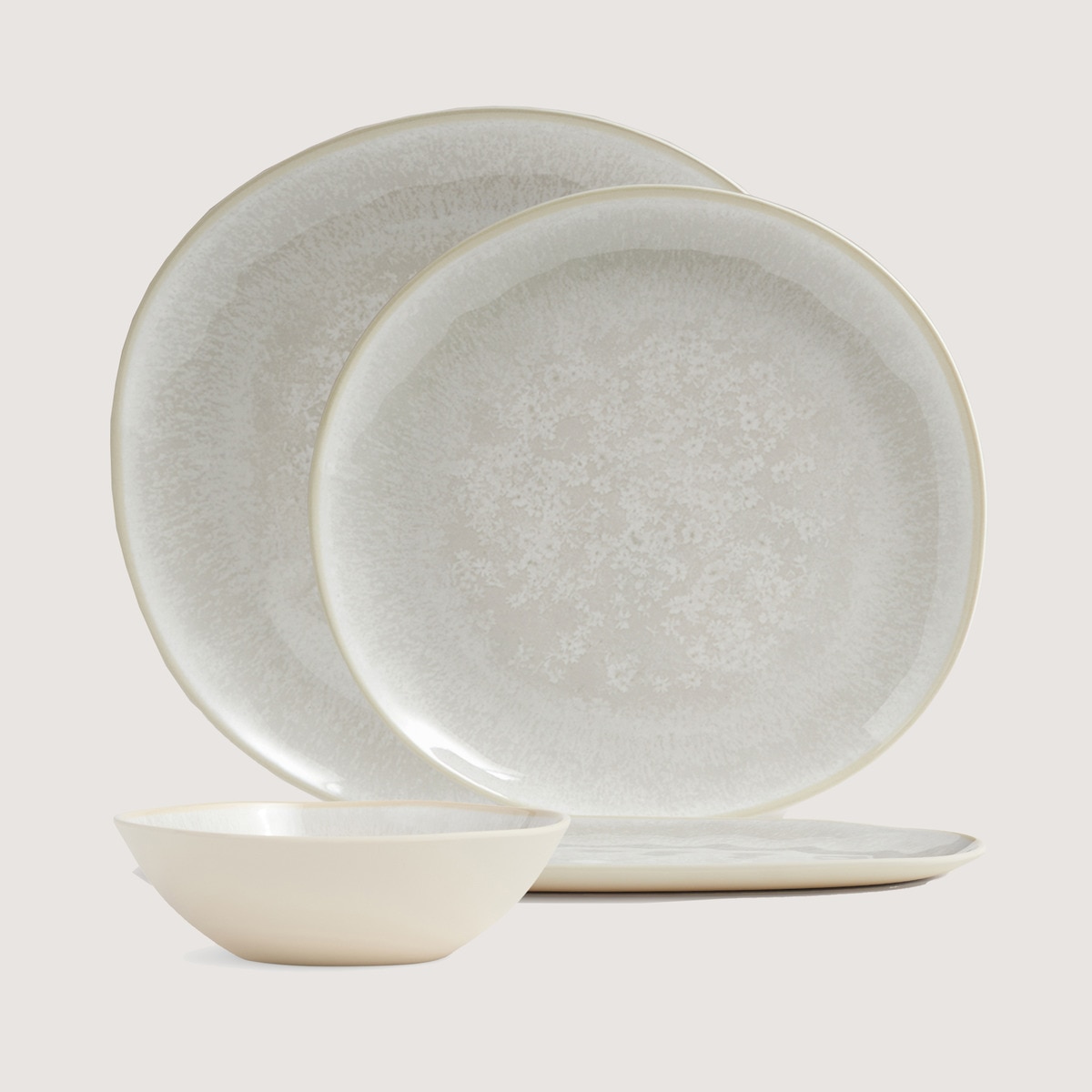 Prato de Sobremesa de Melamina Pisa Branco-6