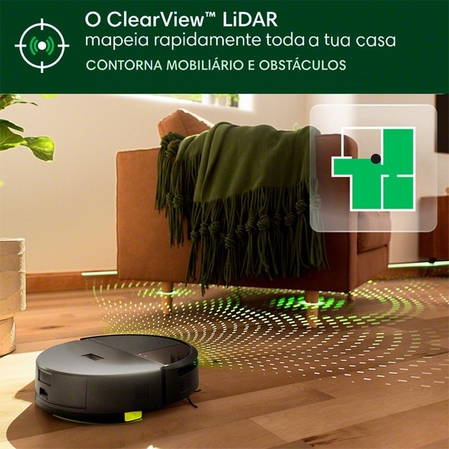 Robot Aspirador Irobot Roomba 205 DustCompactor™ Combo com Autonomia de 180 min - Preto Preto-6