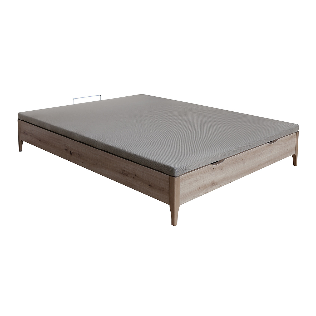 Canapé abatible de madera con patas Urano Aspol Roble-2