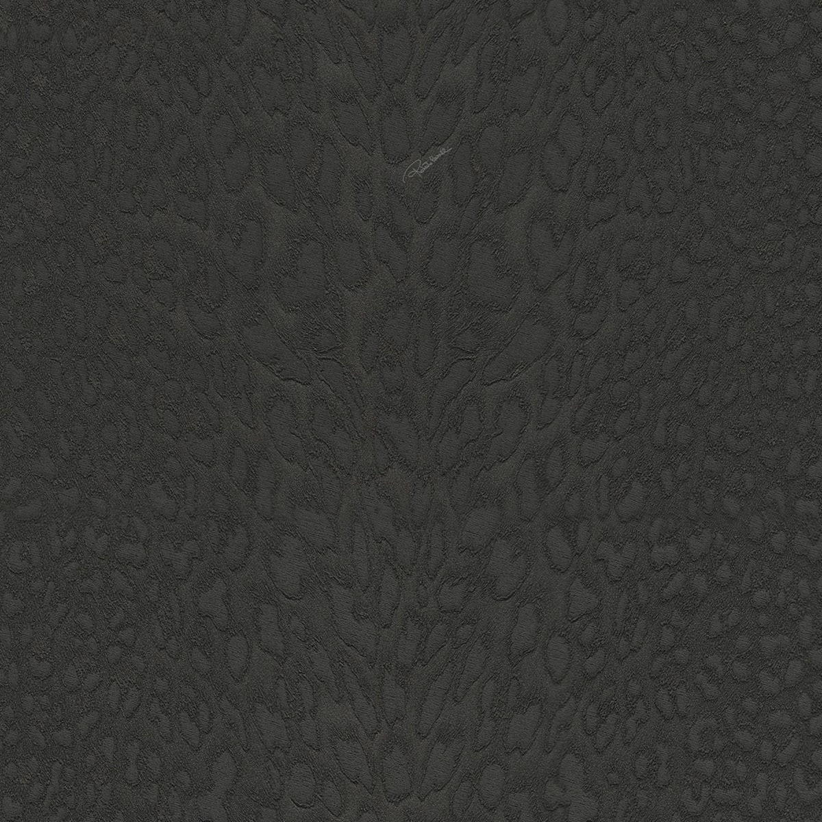 Papel de Parede com Animal Print de Leopardo da Coleção Nº 9 Preto-1