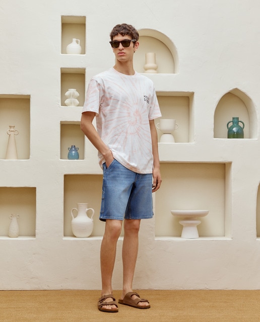 Imagen 0 de Bermuda vaquera de hombre estilo carpenter