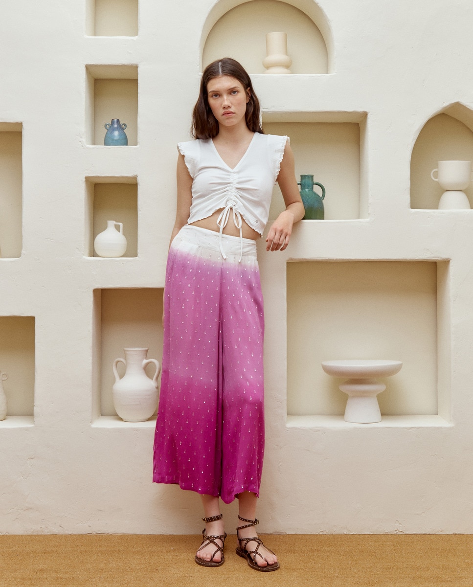 Green Coast Pantalones Campana Tie Dye El Corte Ingles Pantalón