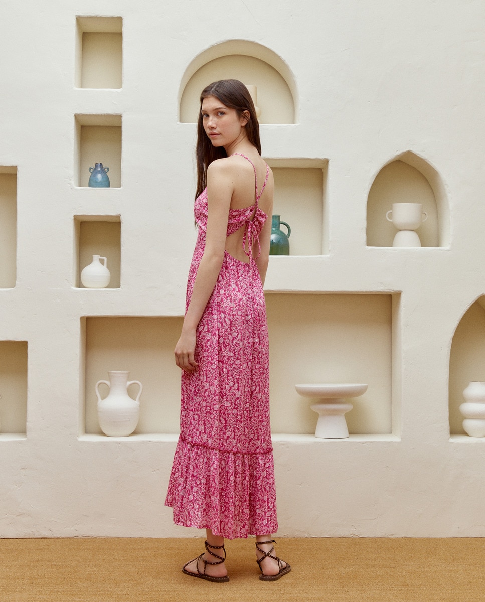 Vestido Comprido com Decote Halter Buganvília-2