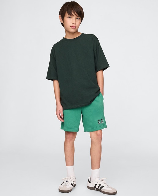 Imagem 0 de Calças Relaxed Fit com Cintura Elástica e Cordão, Bolsos nas Costuras e Logótipo na Bainha