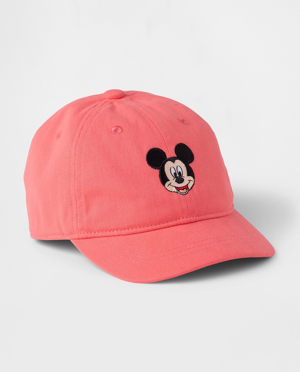 Boné de Basebol com Ilustração Mickey Mouse da Disney à Frente Coral-1
