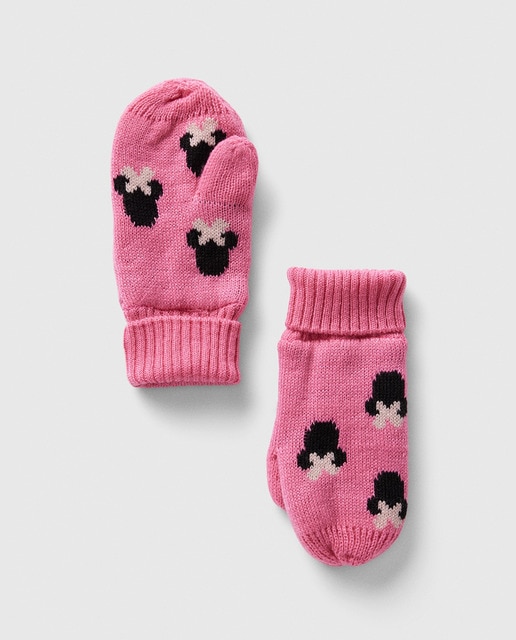 Imagen 0 de Manoplas de niña con dibujos de Minnie Mouse