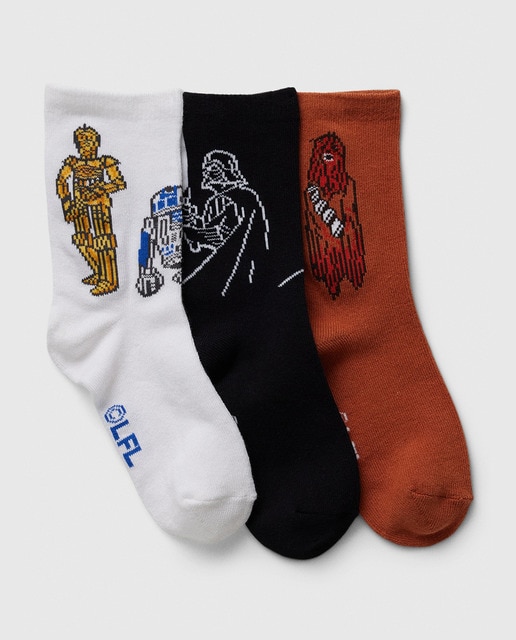 Imagen 0 de Pack de tres pares de calcetines Stars wars colores de niño