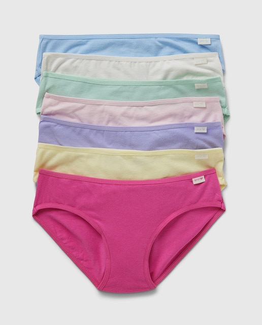 Pack de siete bragas multicolor