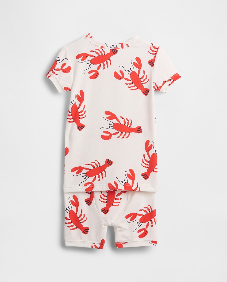 Conjunto de Pijama para Bebé e Criança Branco-2