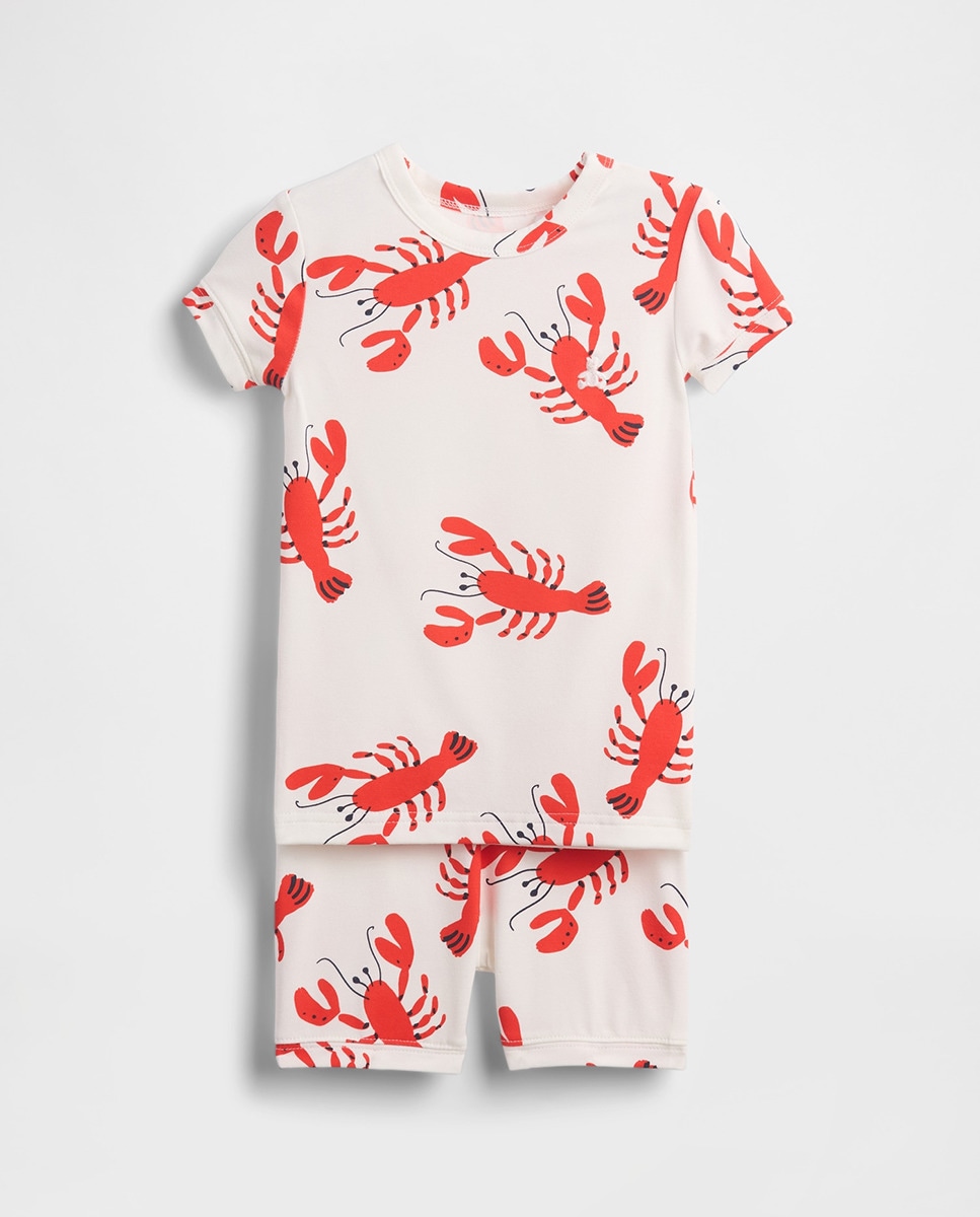 Conjunto de Pijama para Bebé e Criança Branco-1