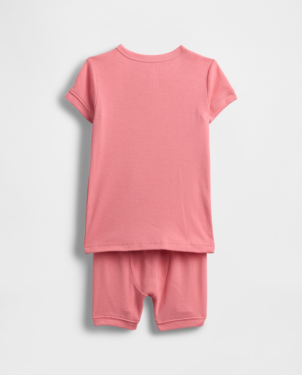 Conjunto de Pijama para Bebé e Criança Vermelho-2