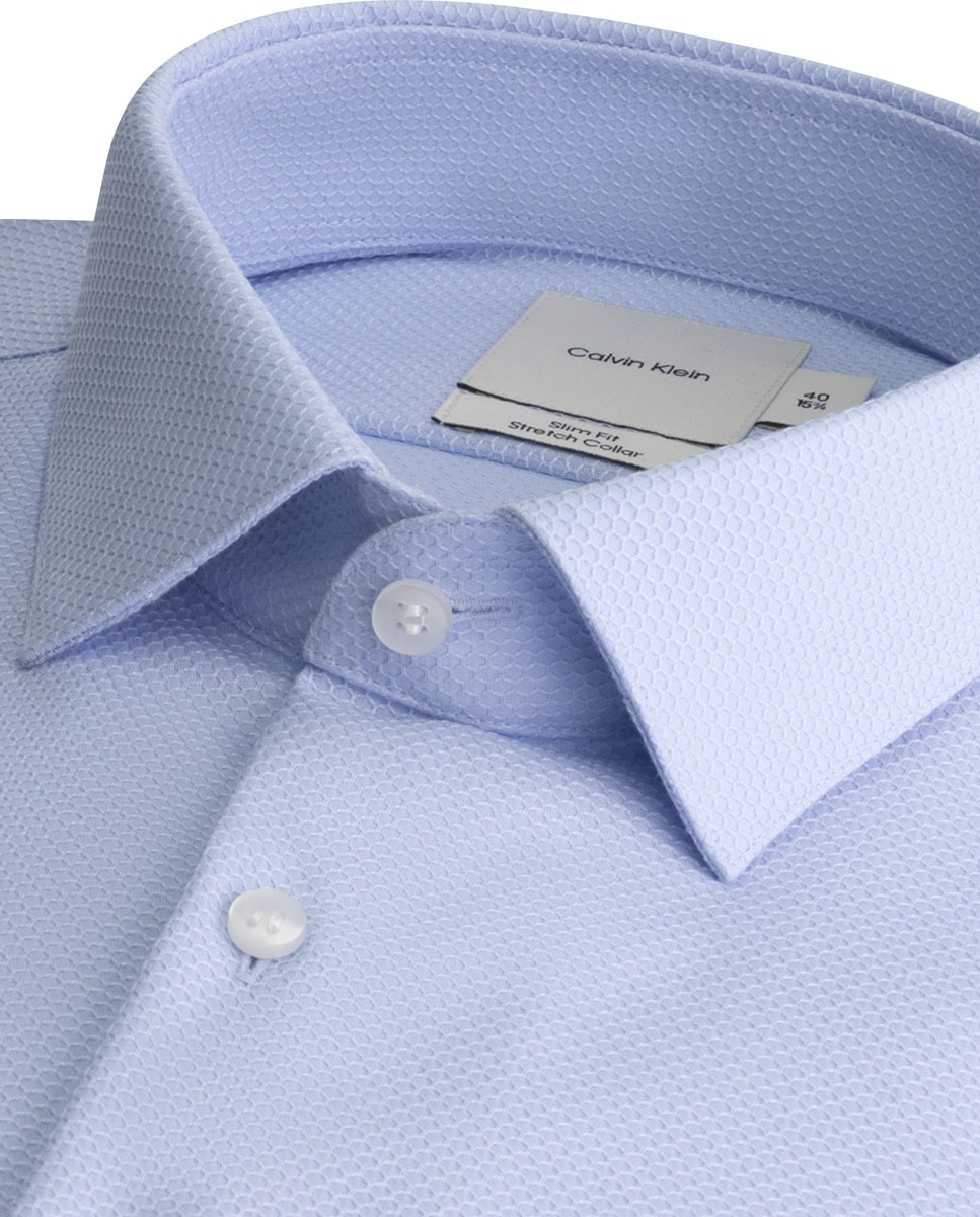Camisa Formal Slim com Estrutura - Azul Azul-2