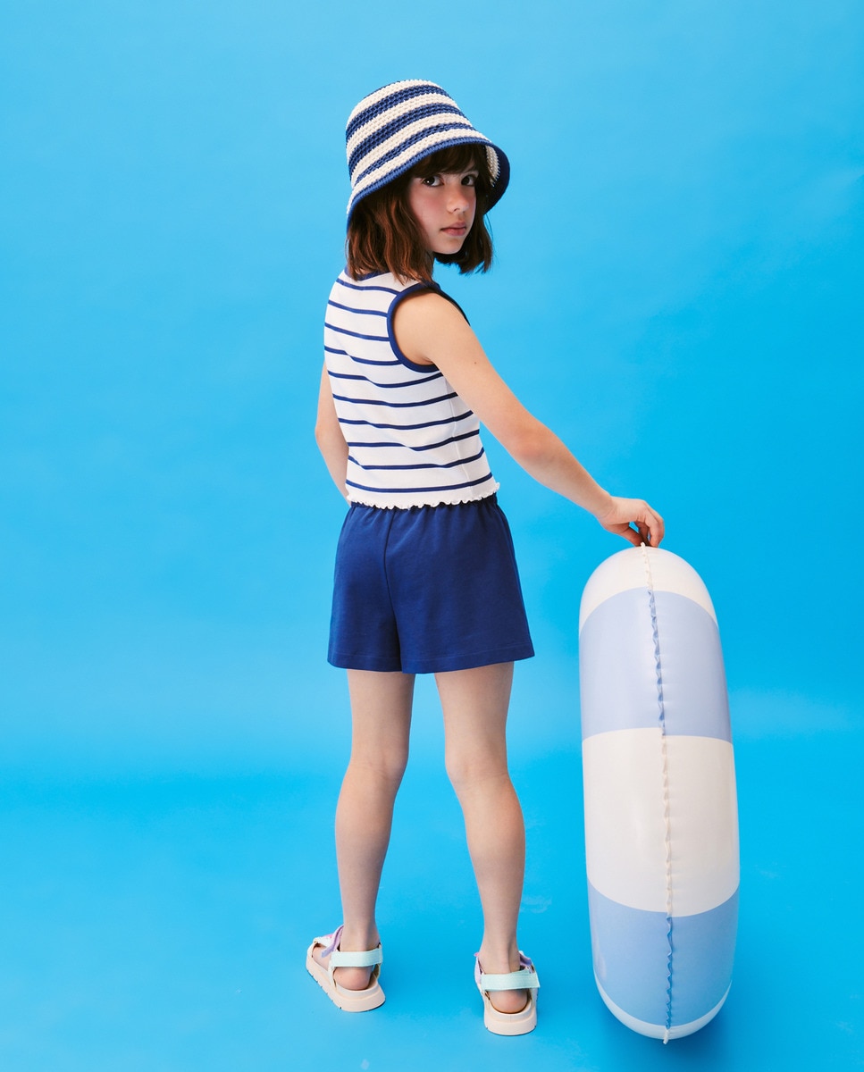 Conjunto desportivo Azul-3