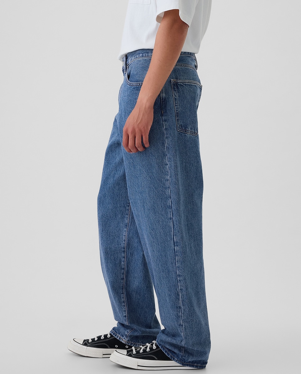 Jeans Largas Azul-3