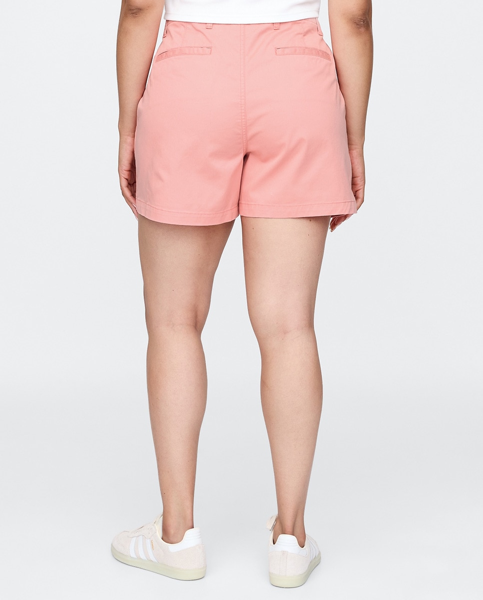 Bermudas de Sarja Elástica Rosa-6