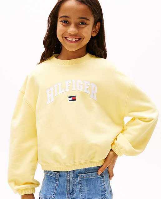 Imagem 0 de Sweatshirt sem Capuz e com Decote Redondo e Logótipo Engomado à Frente