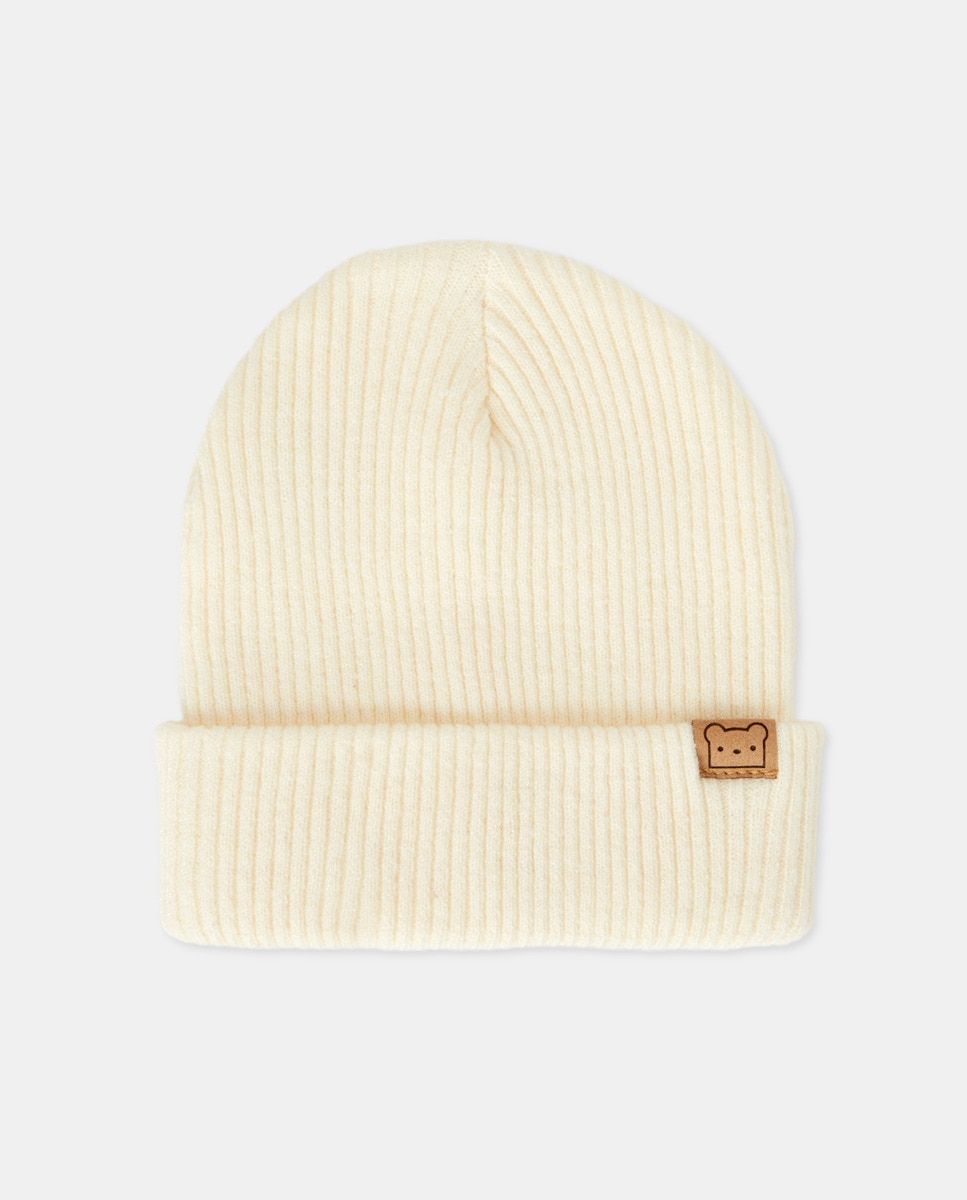 Gorro Básico Liso de Bebé Bege-1