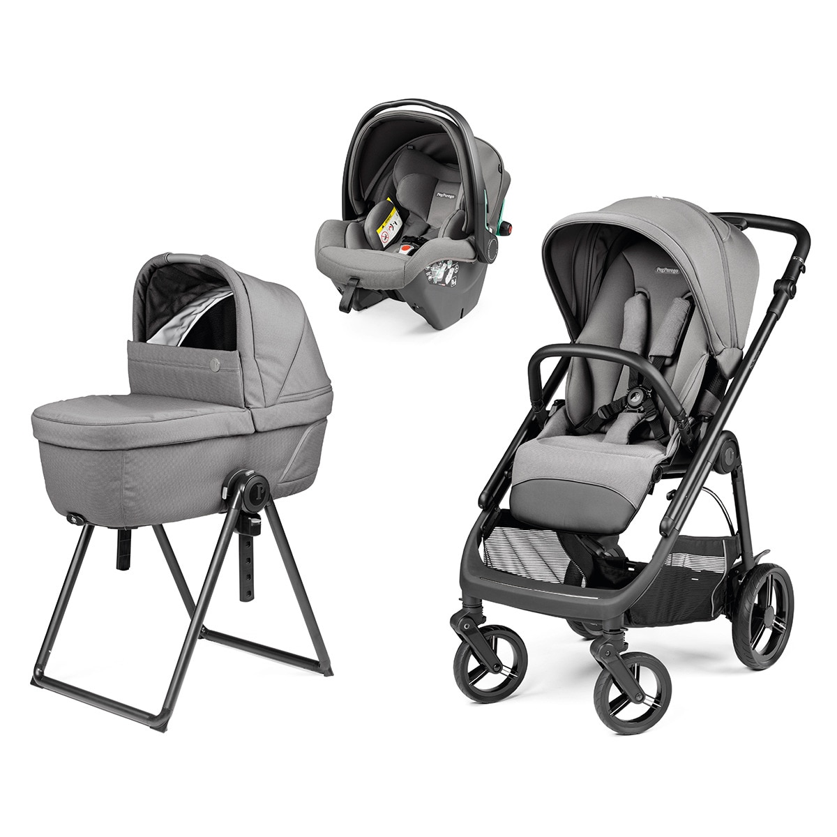 Carrito bebé 3 piezas Peg-Perégo Veloce Mercury SLK Gris-1