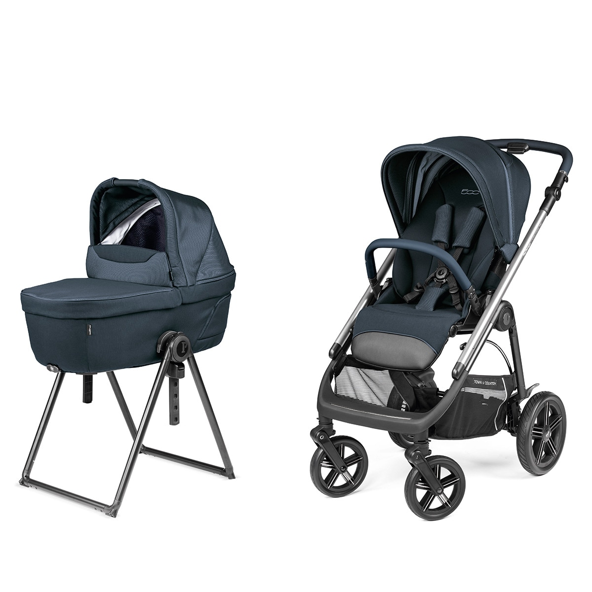 Imagem 0 de Carrinho de bebé de 2 peças Peg-Perégo Veloce TC (Town&Country) Fiat 500