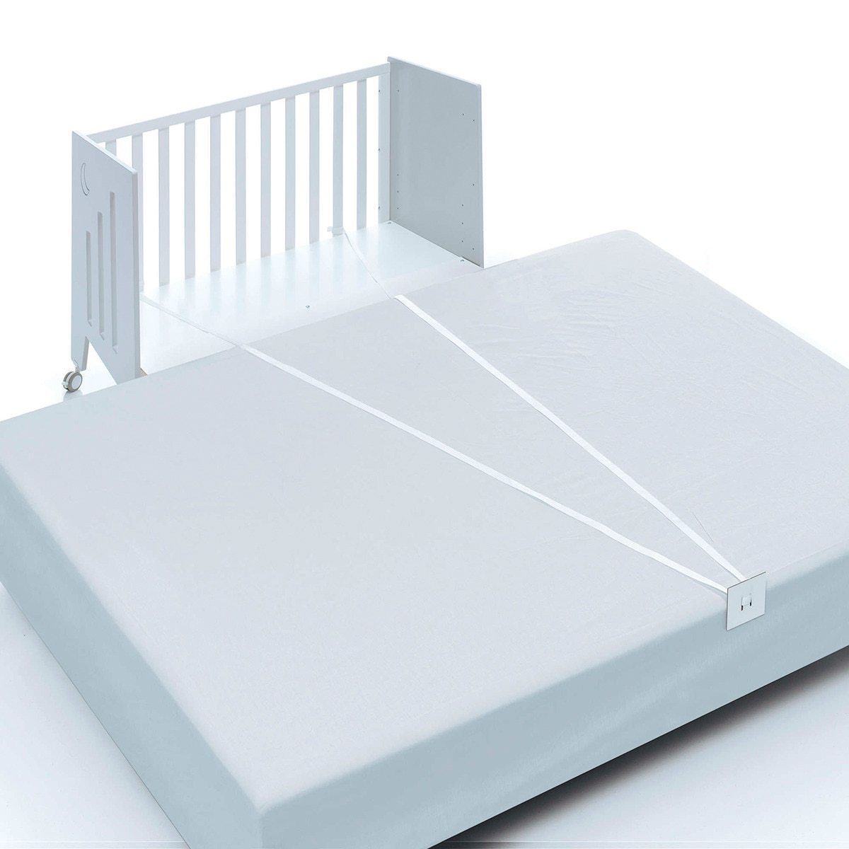 Kit Co-sleeping para Berços Crea Due e Crea Tre - Branco Branco-3