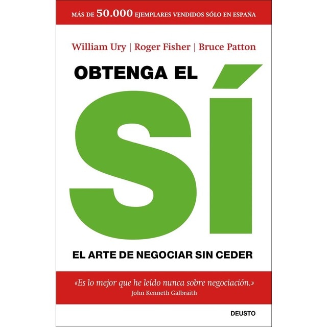 Imagen 0 de Obtenga el sí: El arte de negociar sin ceder  (Tapa blanda con solapas)