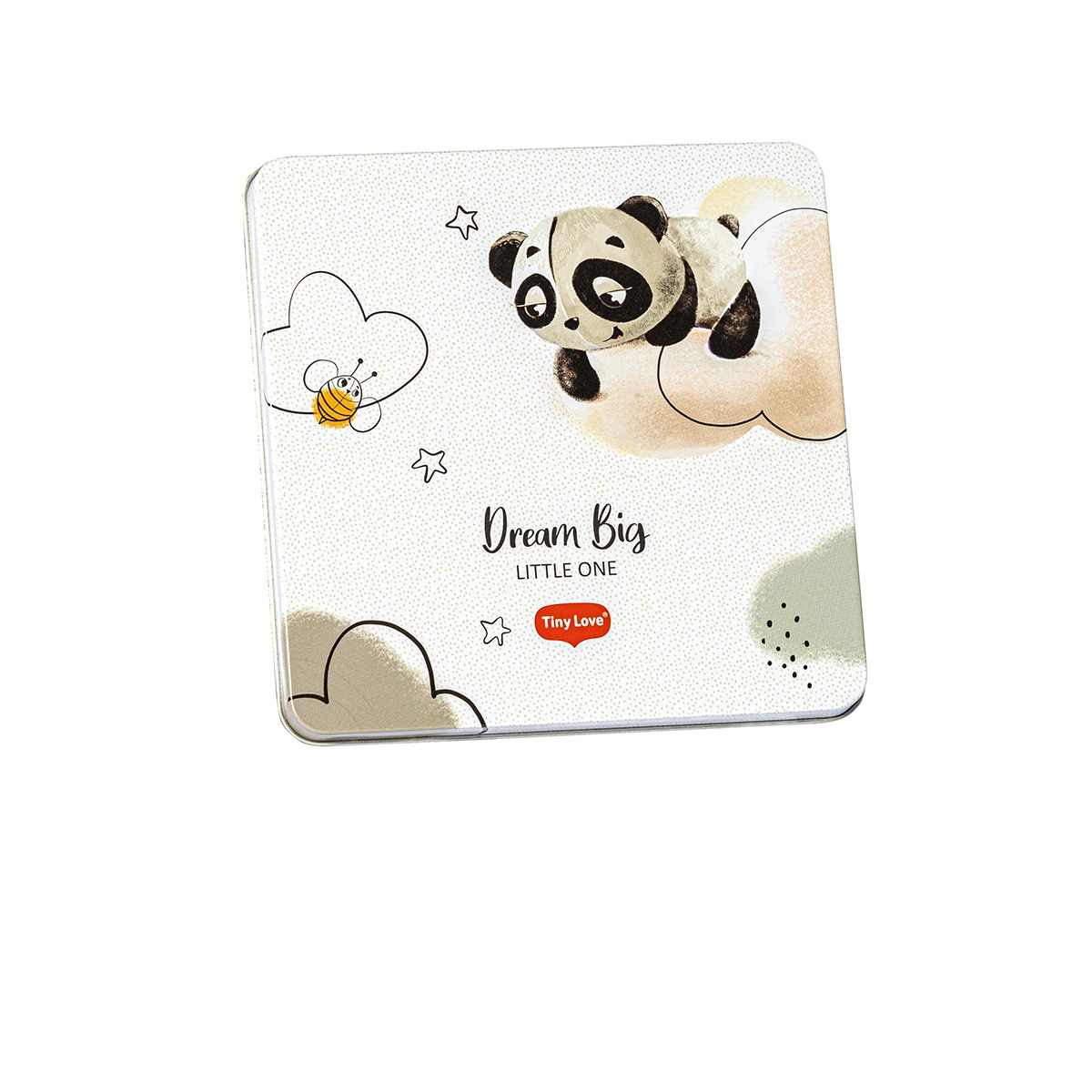 Caja huellas de bebé Tiny Love caja cuadrada decorada Blanco-2