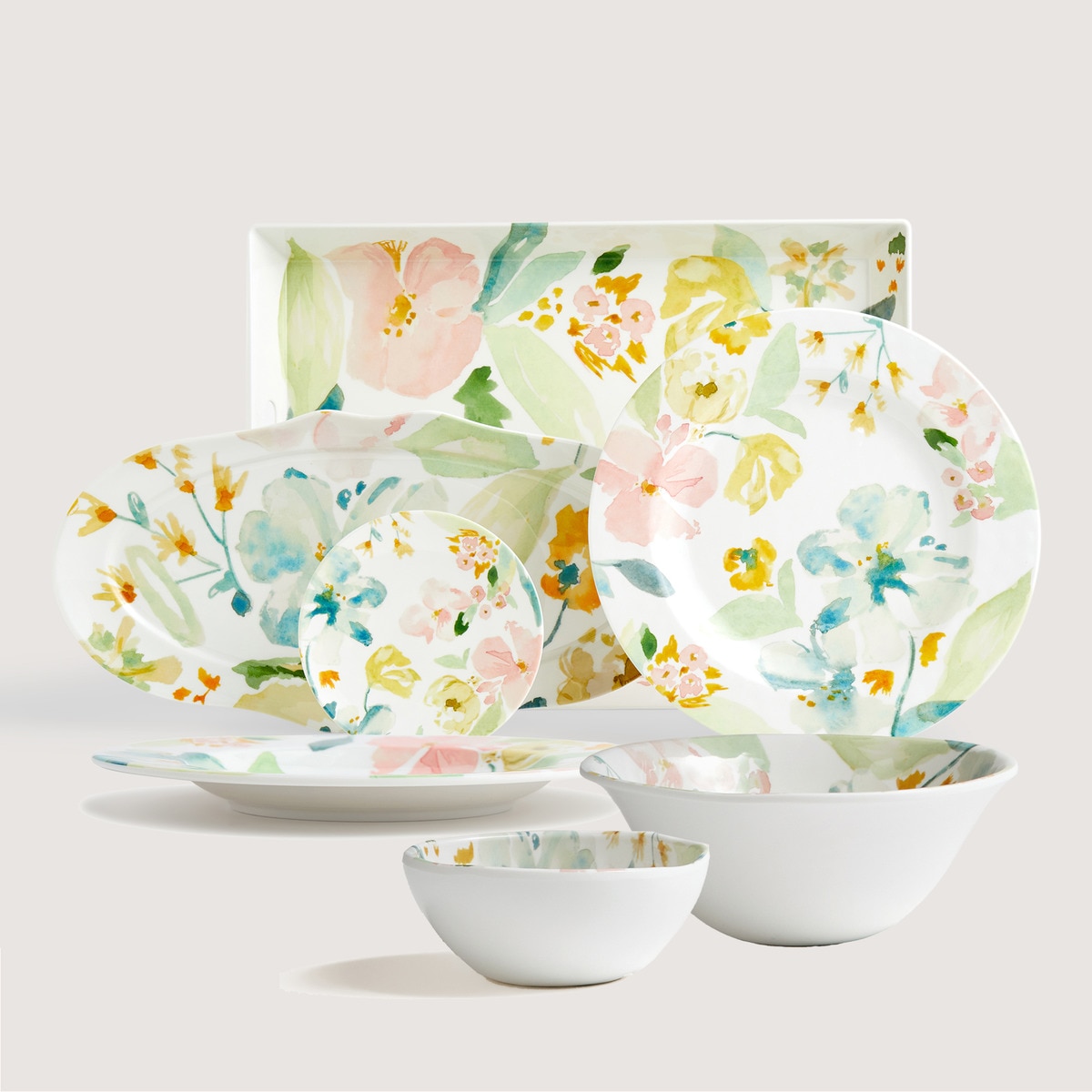 Travessa Oval de Melamina Juliet Multicolor-5