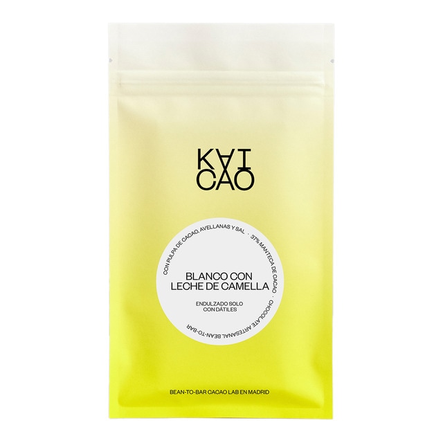 Imagen 0 de Tableta Chocolate blanco 35% manteca de cacao, leche de camella, avellanas y sal Kaicao
