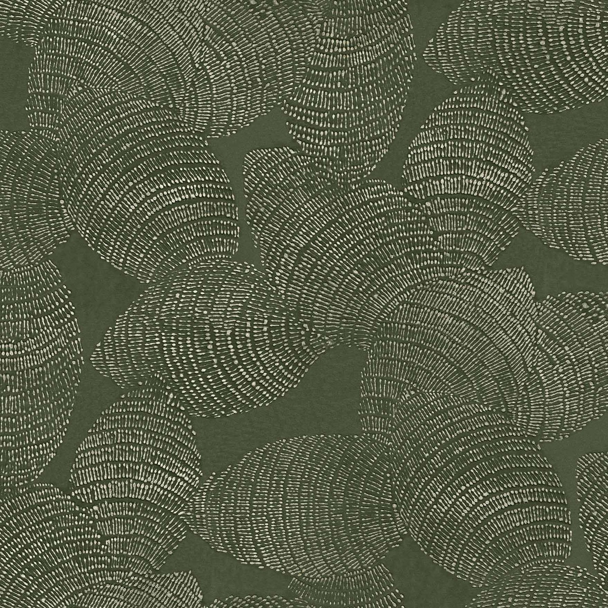 Papel de Parede Rif Relief da Coleção Berber Verde-escuro-1