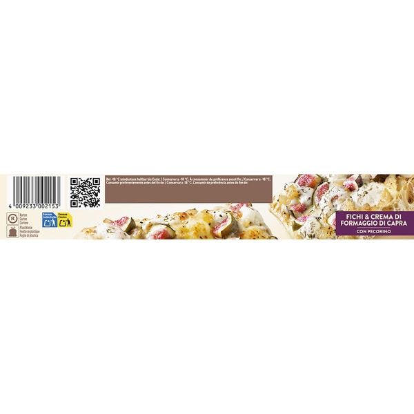 Fichi & Crema de Formaggio Pizza mit Feigen und Ziegenkäsecreme Karton 460 g