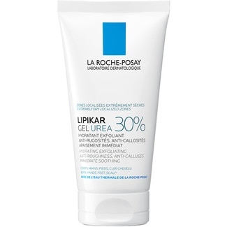 LA ROCHE POSAY Lipikar Peeling-Feuchtigkeitsgel 30% Urea für extrem trockene konkrete Zonen Rohr 50 ml