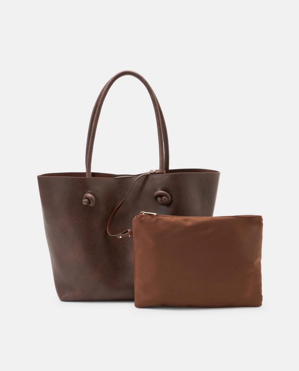 Mala Shopper com Nós Castanho-2