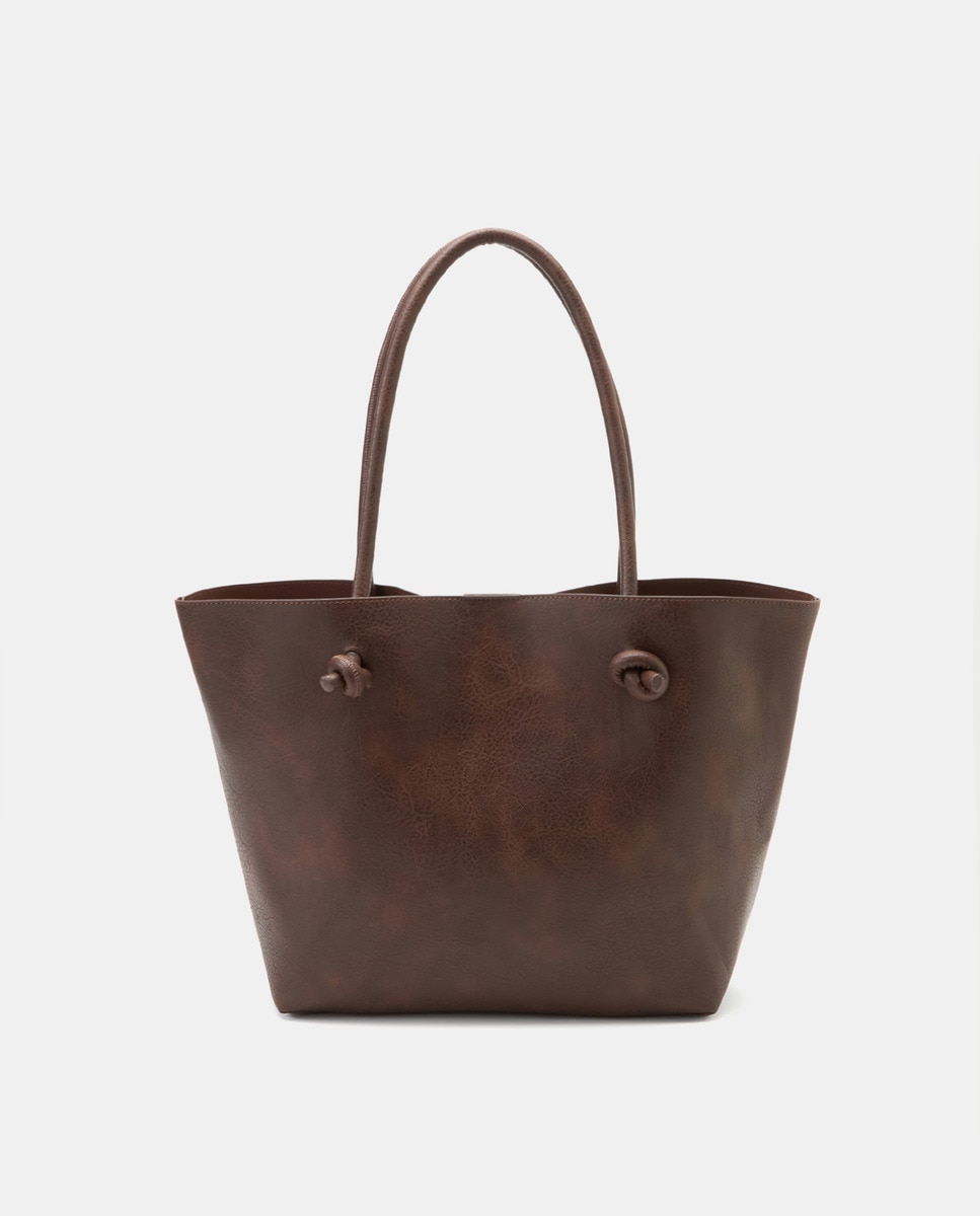 Mala Shopper com Nós Castanho-1