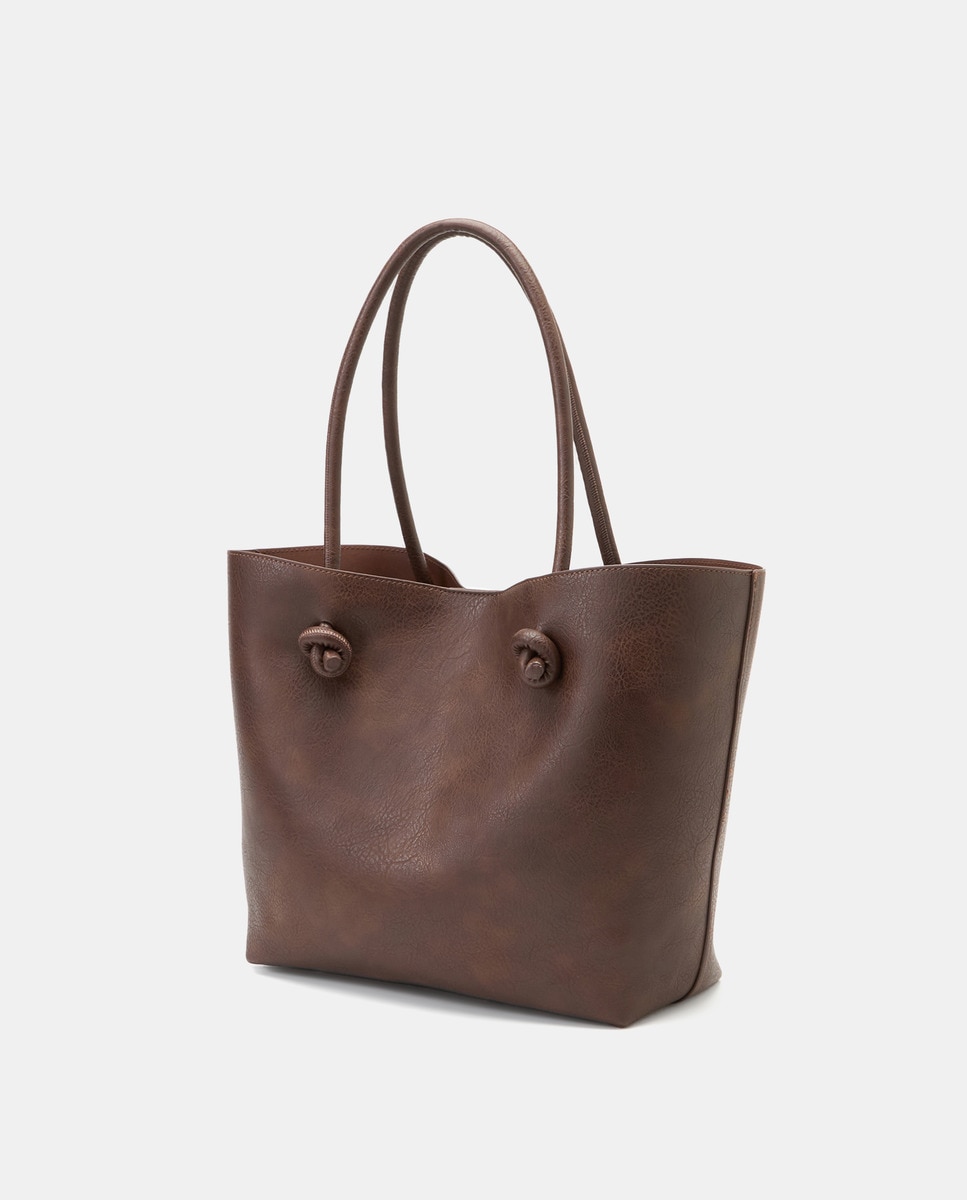 Mala Shopper com Nós Castanho-3