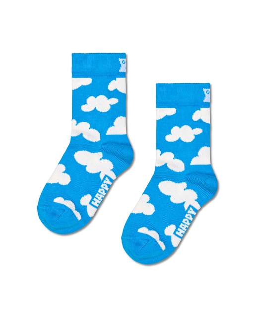 Imagem 0 de Meia Comprida para Criança com Estampado Celeste de Nuvens