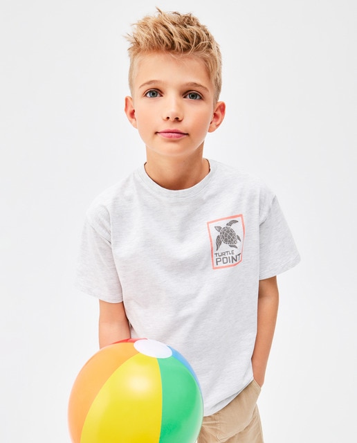 Imagen 0 de Camiseta de niño manga corta estampada
