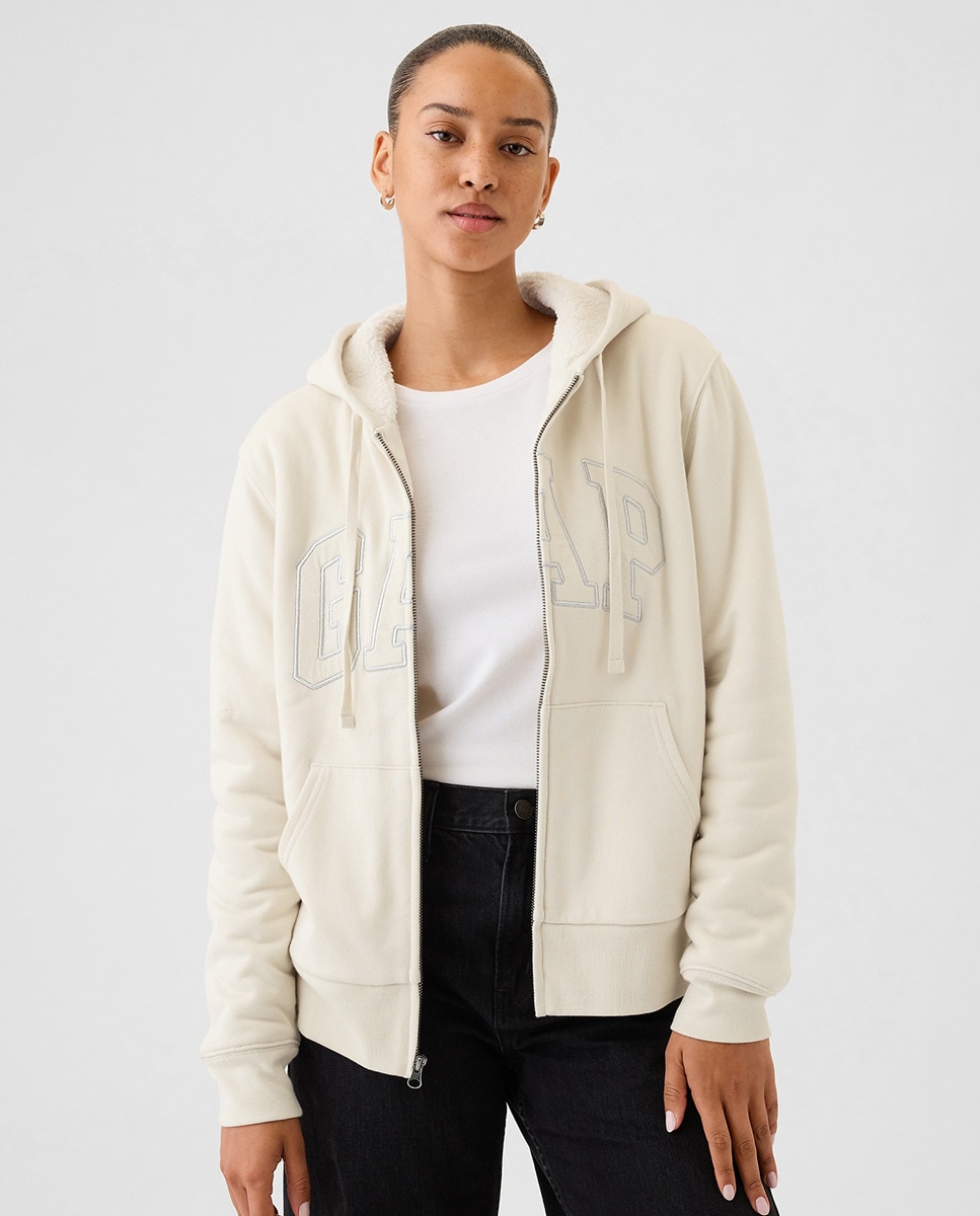 Sudadera Fina Mujer GAP Sudadera Con Cremallera 'HERITAGE' En