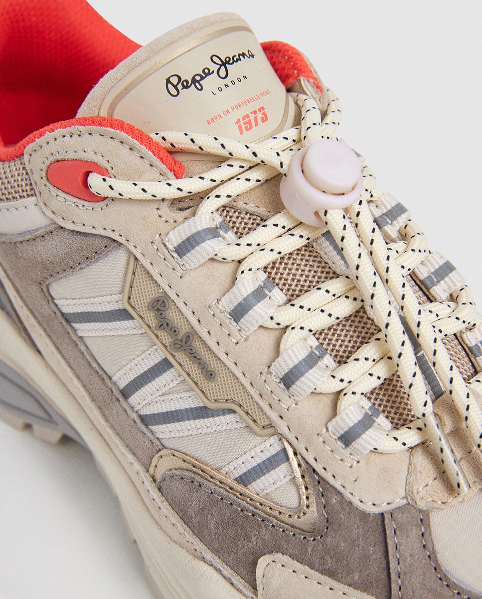 Sapatilhas Darren Trek com Mistura de Cores Bege-5
