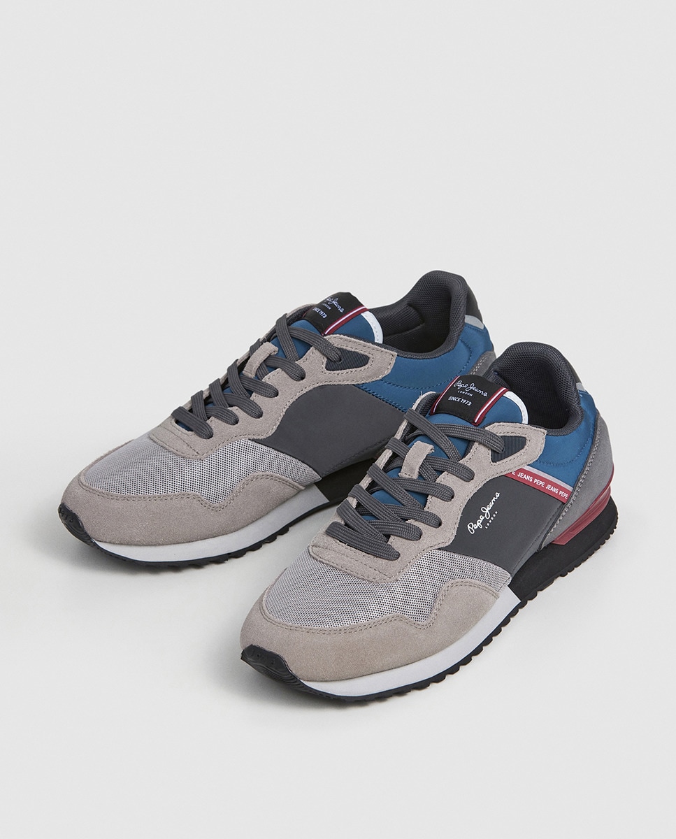 Sapatilhas London Brick em Combinação de Cores - Azul-Marinho/Cinzento/Azul-Escuro Multicolor-3