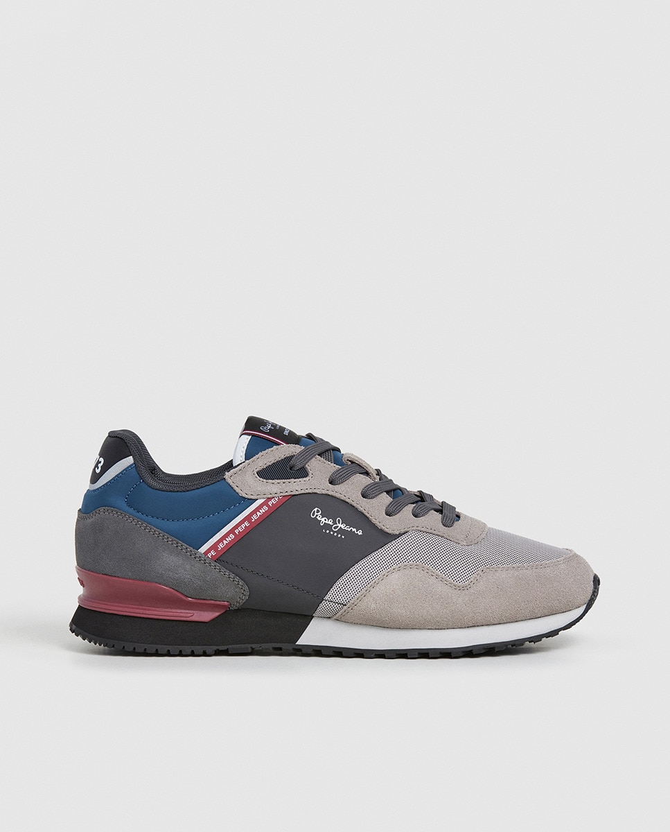 Sapatilhas London Brick em Combinação de Cores - Azul-Marinho/Cinzento/Azul-Escuro Multicolor-1