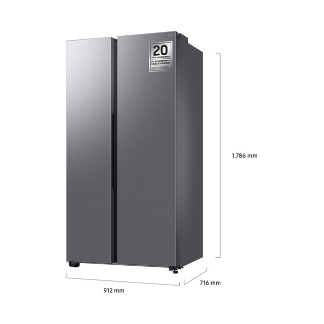 Thumbnail 1 de Samsung RS70F65QETEF Frigorífico Americano Inox con All Around Cooling