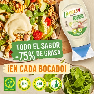 Salsa ligera bocabajo envase 250 ml - Ligeresa