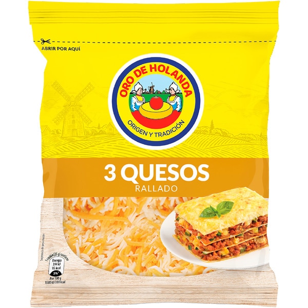 queso rallado 3 quesos Tasche 180 g
