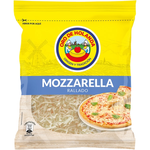 queso mozarella rallado bag 180 g