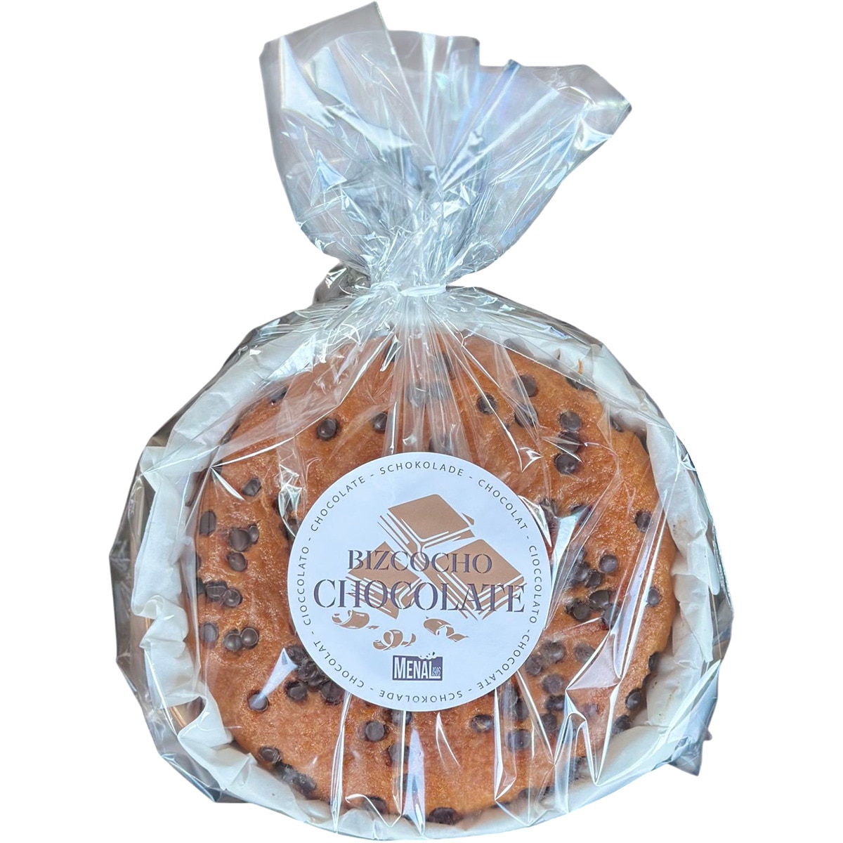Bizcocho con chips de chocolate envase 400 g - Menal