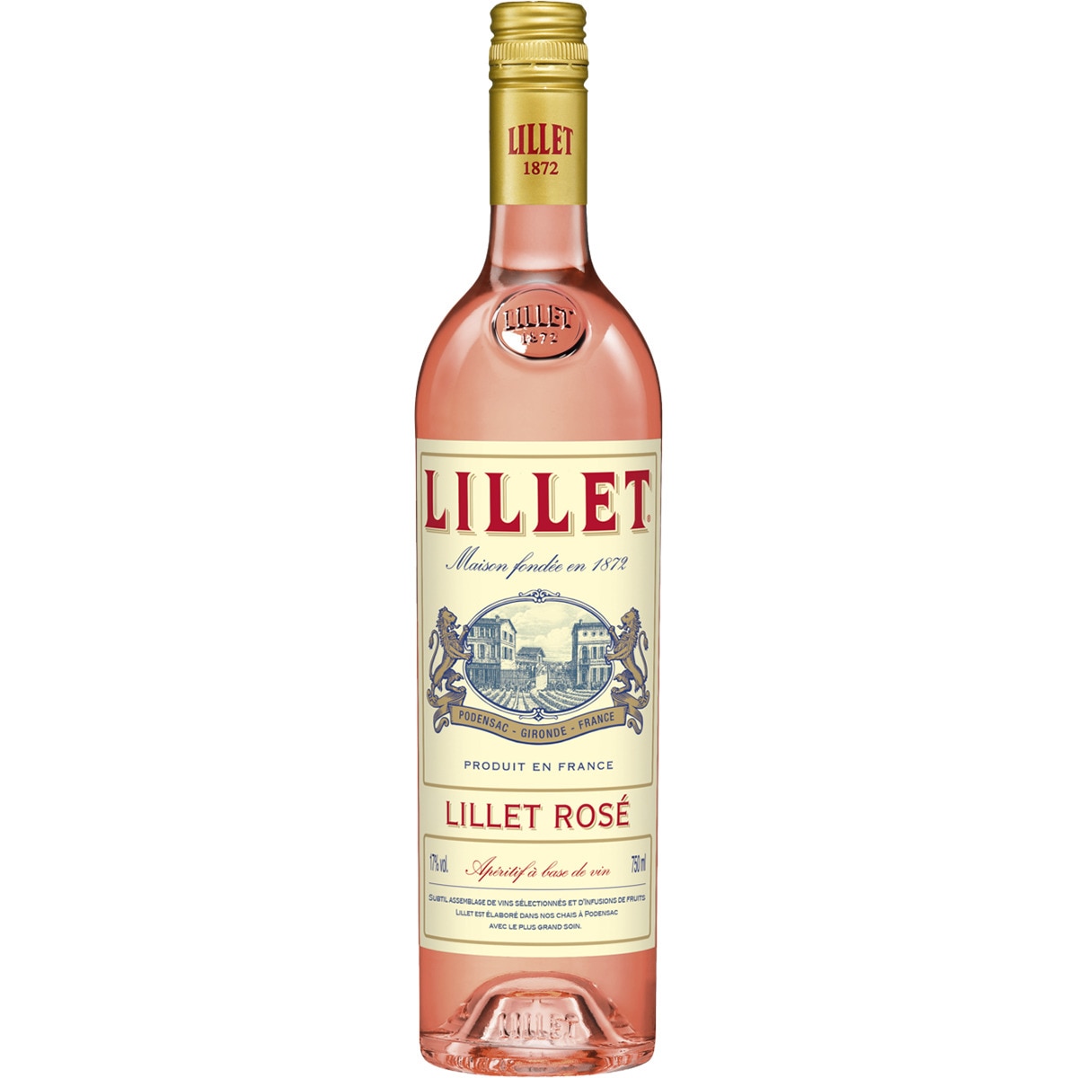 Aperitivo a base de vino rosado botella 75 cl - Lillet