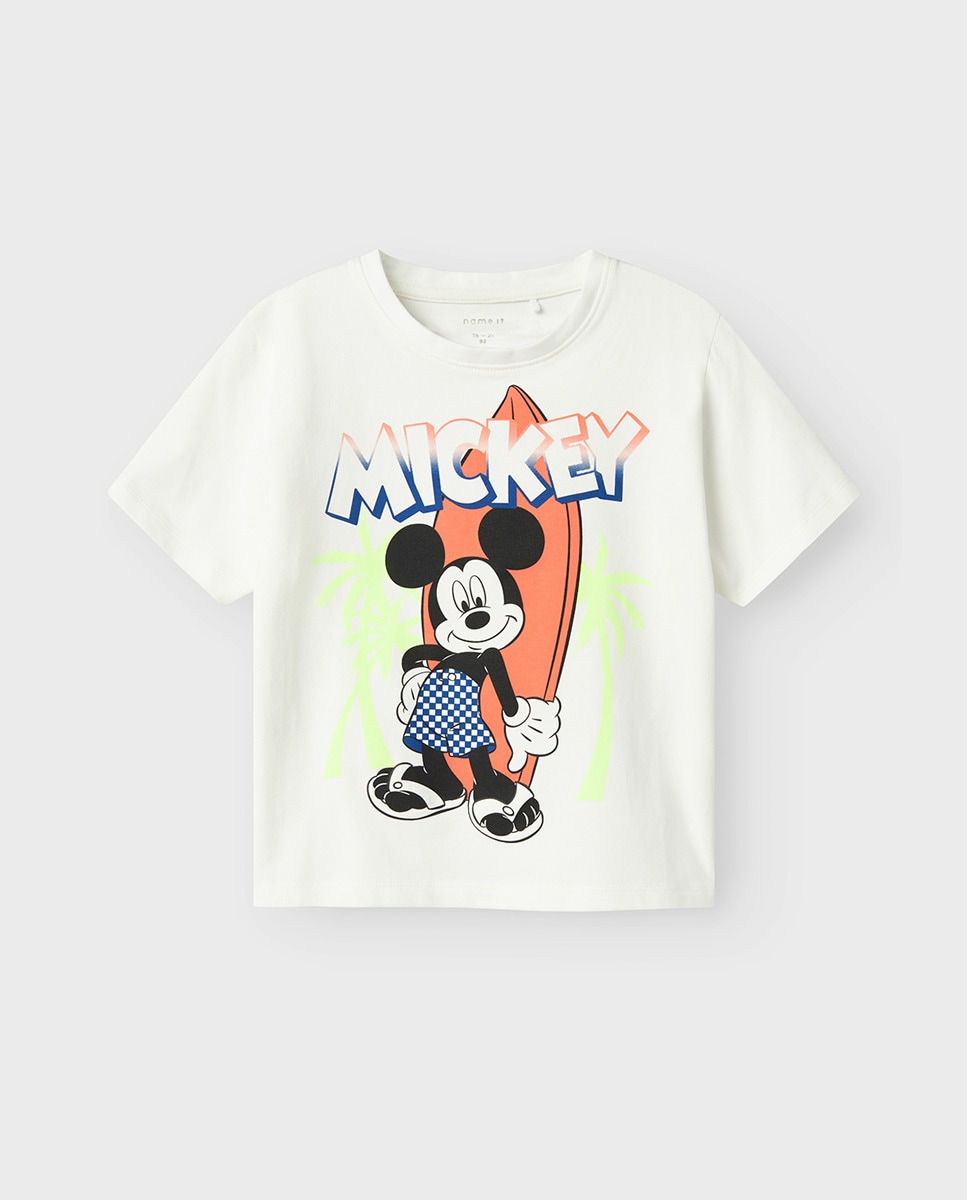 T-shirt Mickey Branco-1
