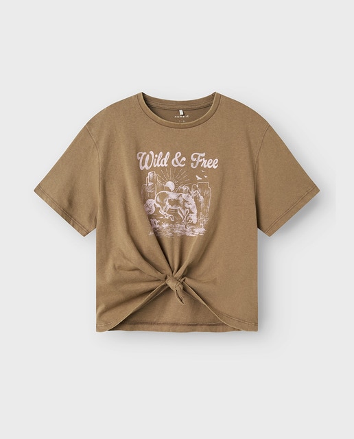 Imagem 0 de T-shirt de Manga Curta com Nó